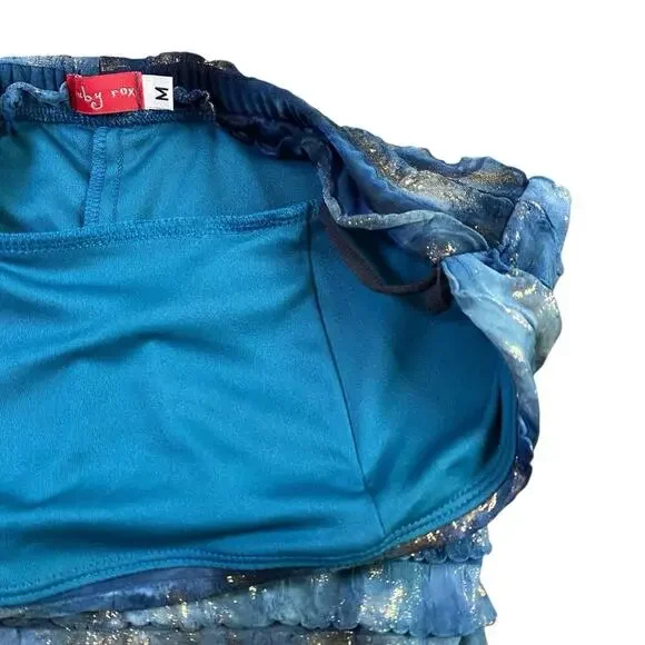 Y2K Ruby Rox Dusted Blue Marble Bodycon Dress - M - Picture 3 of 4